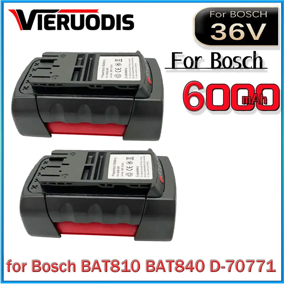

For Bosch 36V 6.0AH Li-ion Replacement Battery for Bosch 2607336003 2607336108 BAT810 BAT840 D-70771 Power Tool Battery