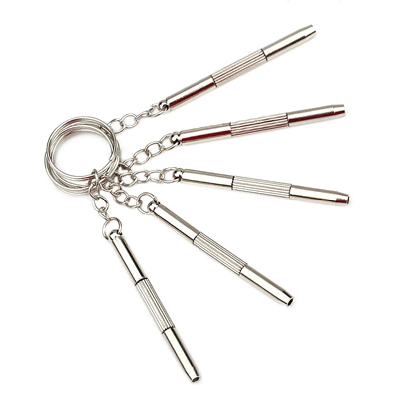 3-in-1-Brillenschraubendreher, Brillenschraubendreher, Uhrenreparaturset mit Schlüsselanhänger, tragbare Handwerkzeuge, Präzisions-Schraubendreher-Werkzeuge – Detail 9