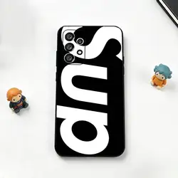 Luxurious Black Silicone Soft Phone Case with Fashion Logo - Samsung S21lite (Z1)