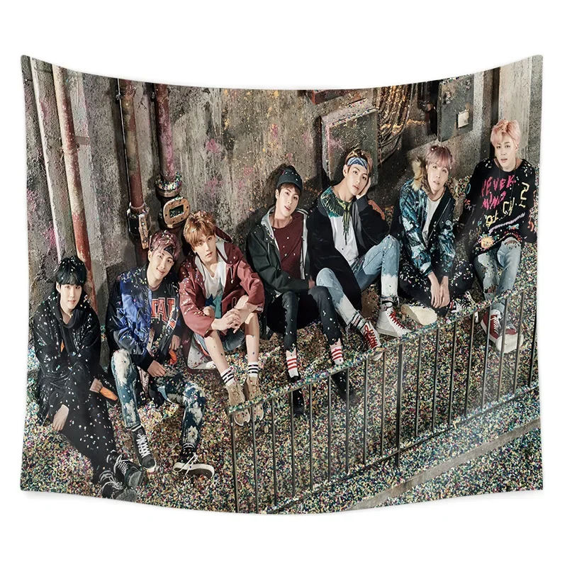 Bulletproof Boy Scouts Rap Monster Hanging Tapestry Background Cloth Digital Printing Wall Hanging Home Decor tapestry decor