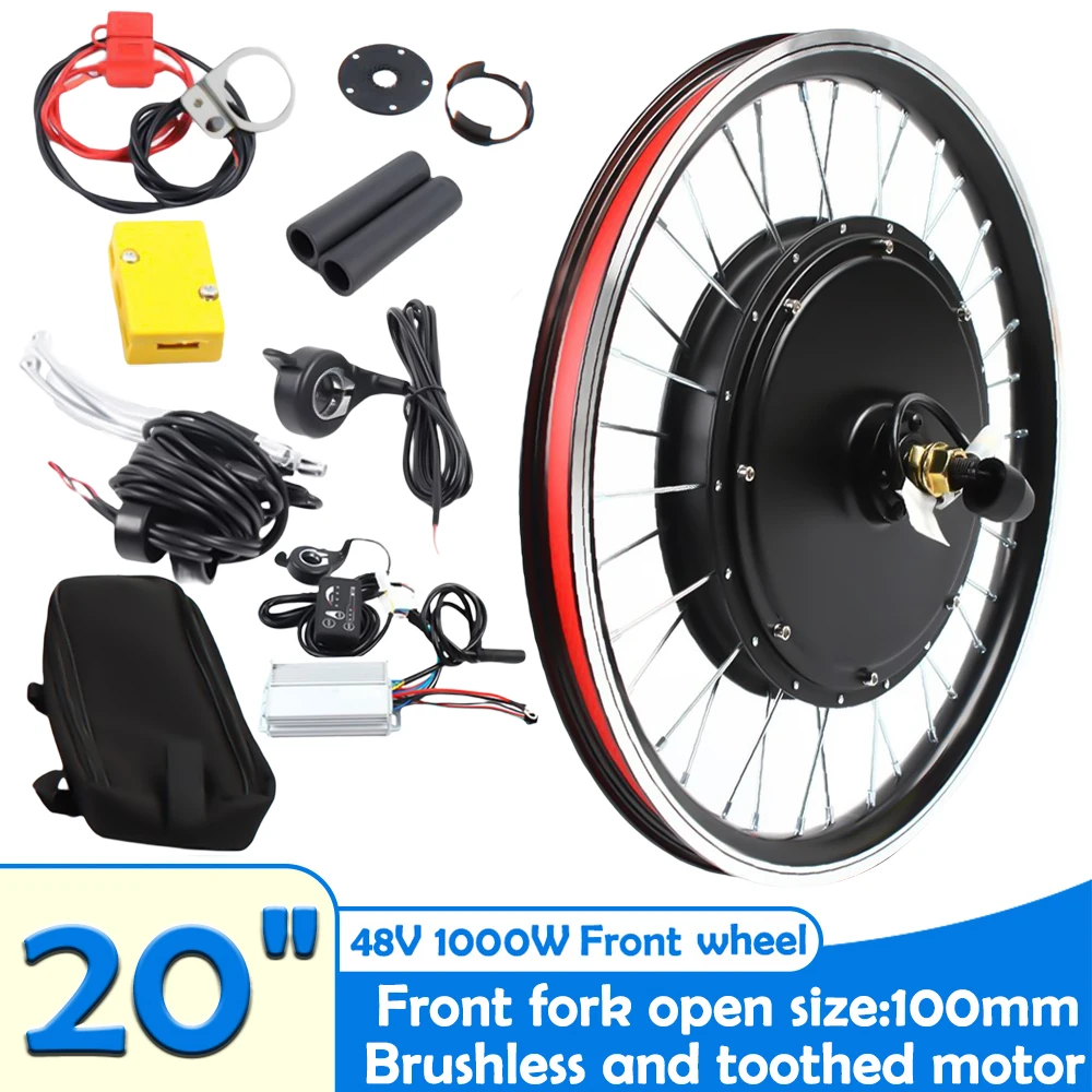 2048V1000WFrontRearWheelHubElectricBikeConversionKitEBike