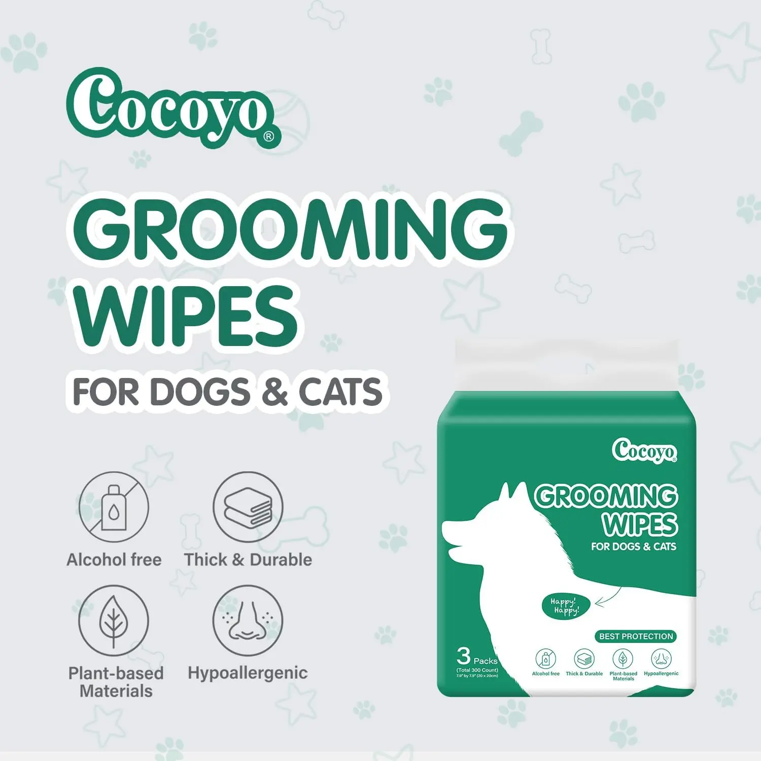 Plant-Based Pet Cleaning Wipes 4