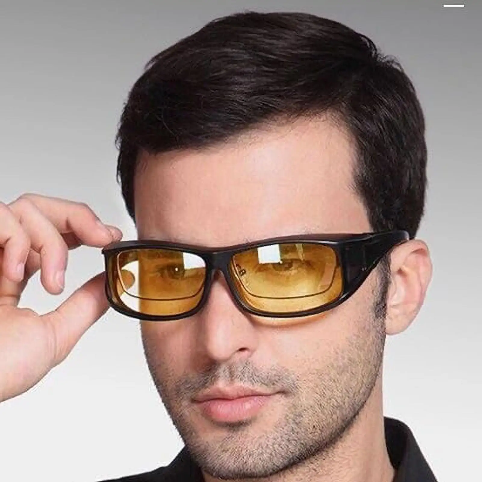 여성용 야간 투시경 남성용 야외 스포츠 대형 드라이버 야간 운전용 눈부심 방지 처방 안경을 사용할 수 있습니다.