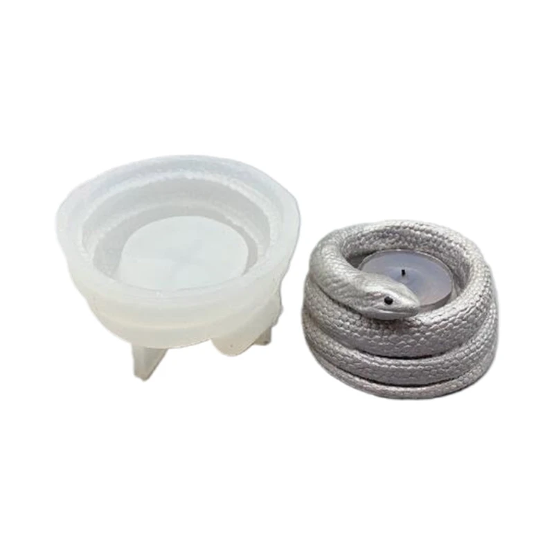 

2023 Новые смоляные формы для подсвечников, 3D спиральные формы для подсвечников в виде змеи, силиконовые формы в виде змеи для