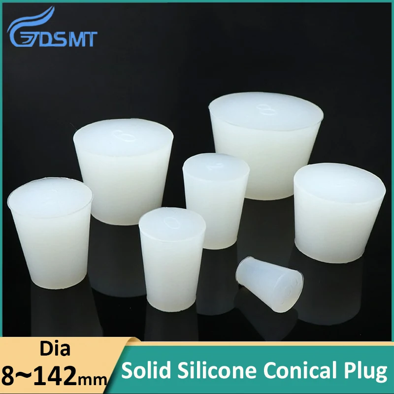 

1Pc Clear Conical Rubber Stopper HIGH TEMP Silicone Plugs Sealing Tapered Rubber Plug For Electroplating Paint