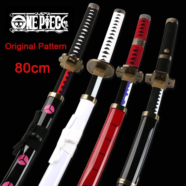 3-pcs Set Roronoa Zoro Swords 104cm Handmade Katana Japanese Anime Cosplay  Sword Shusui Enma Kitetsu Free sword holder and belt - AliExpress