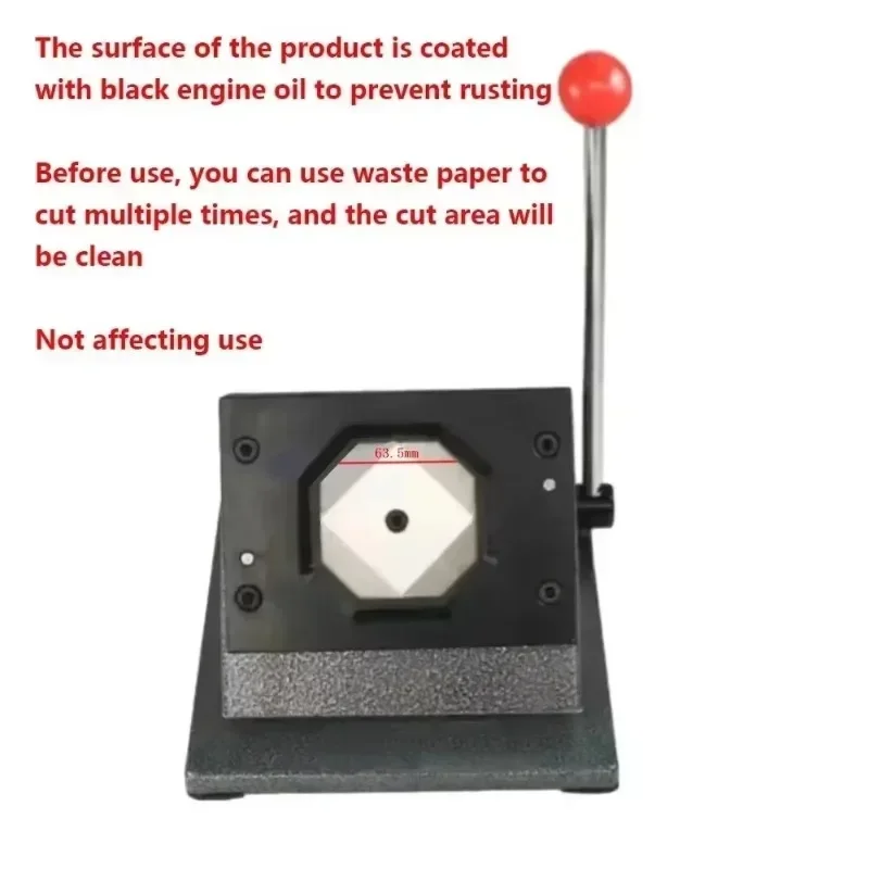 50x50mm/ 63.5x63.5mm Square Paper Cutter for DIY Button Fridge Magnets Making Machine Fridge Magets Rectangle Badges Supply