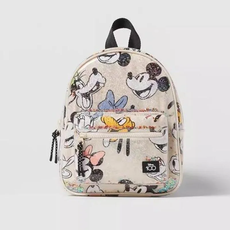 

Disney Mickey Mouse Series Creative Girls Kawaii Cartoon Fashion Backpack Students Large Capacity Printed Bag Travel Causal Bag