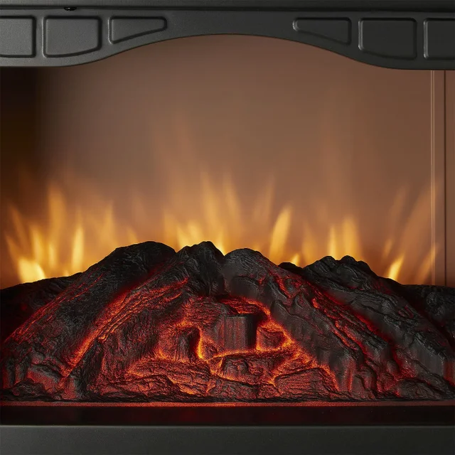 Mainstays Black 1500w 2-Setting 3D Electric Stove Heater with Life-like  Flame - AliExpress