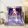 1PC Pokémon Game Card  Mewtwo Print Blanket Adult Children Warm Blankets Home Travel Car Soft and Comfortable Blanket for Gifts 5