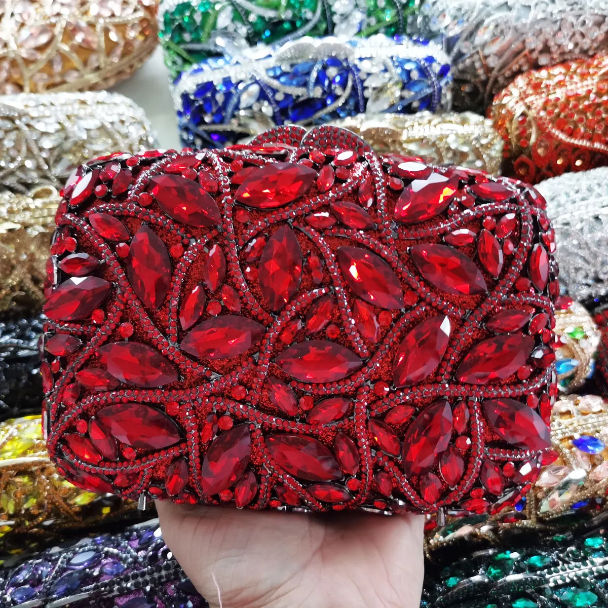 Monedero de fiesta azul pavo real, bolsos de boda de lujo para