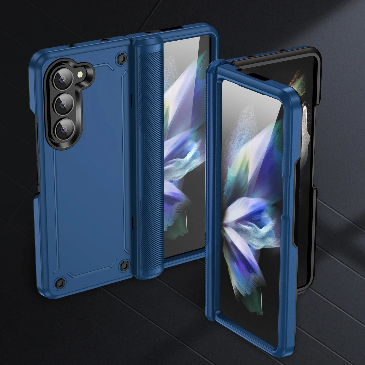 Durable Anti-Fall Phone Armor Case with Hinge Protection