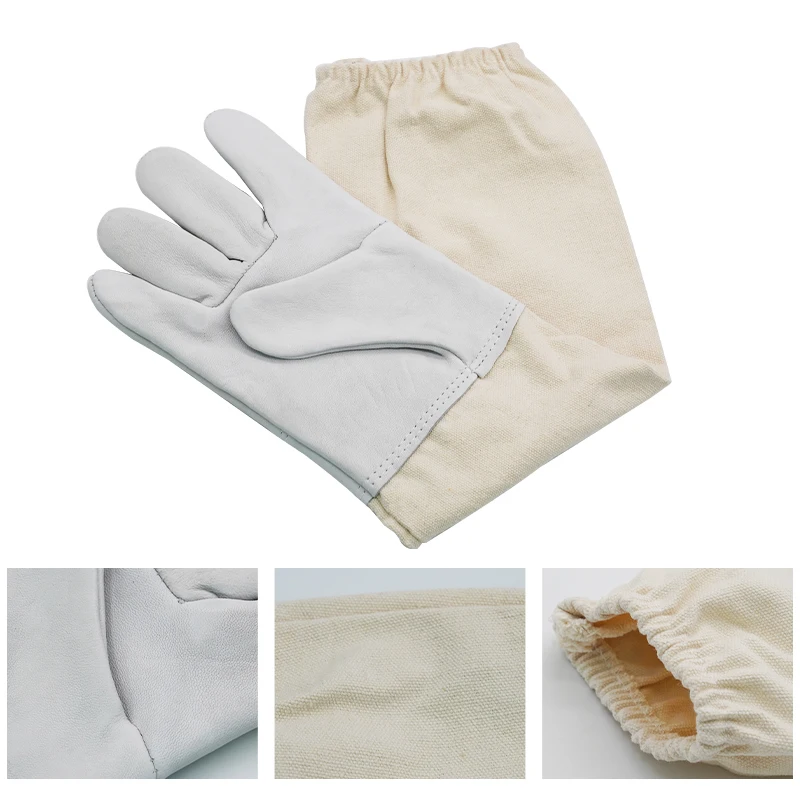 Beekeeper Gloves Protective Sleeves Professional Anti Bee for Apiculture Beekeeper Prevent Beehive Tools Stab Resistant Gloves