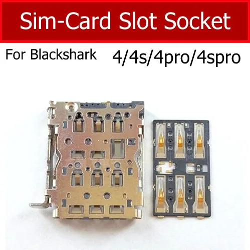 Sim Card Slot Socket For Xiaomi Blackshark 4 4S 4 Pro 4S Pro Sim Card Tray Socket Repplacement Parts