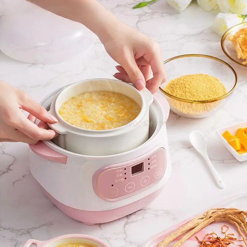 ElectricSlowCookerFoodSteamerCeramicPotMultifunctionBirdNest