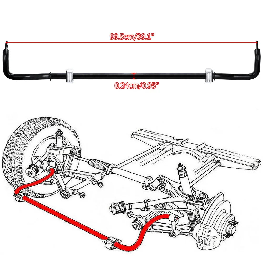 LIZHI RACING-24mm SWAY BAR 92-00 EG EK For Honda Civic 94-01 Acura Integra DC2 + End Link Kit LZ1013