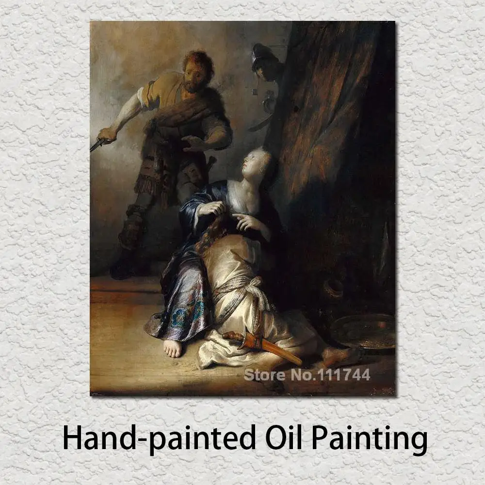 

Canvas Art Samson and Delilah by Rembrandt Van Rijn Most Famous Paintings High Quality Hand Painted