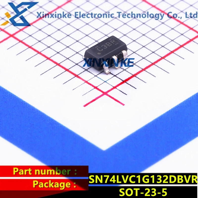 SN74LVC1G132DBVR MarkC3BR SOT 23 5 Logic Gates Sngl 2 Inpt NAND Gate Single Function Gate Logic