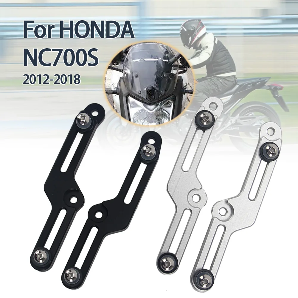 

For HONDA NC700S NC 700S 2012 2013 2014 2015 2016 2017 2018 Motorcycle Windscreen Adjusters CNC Aluminum Windshield Bracket