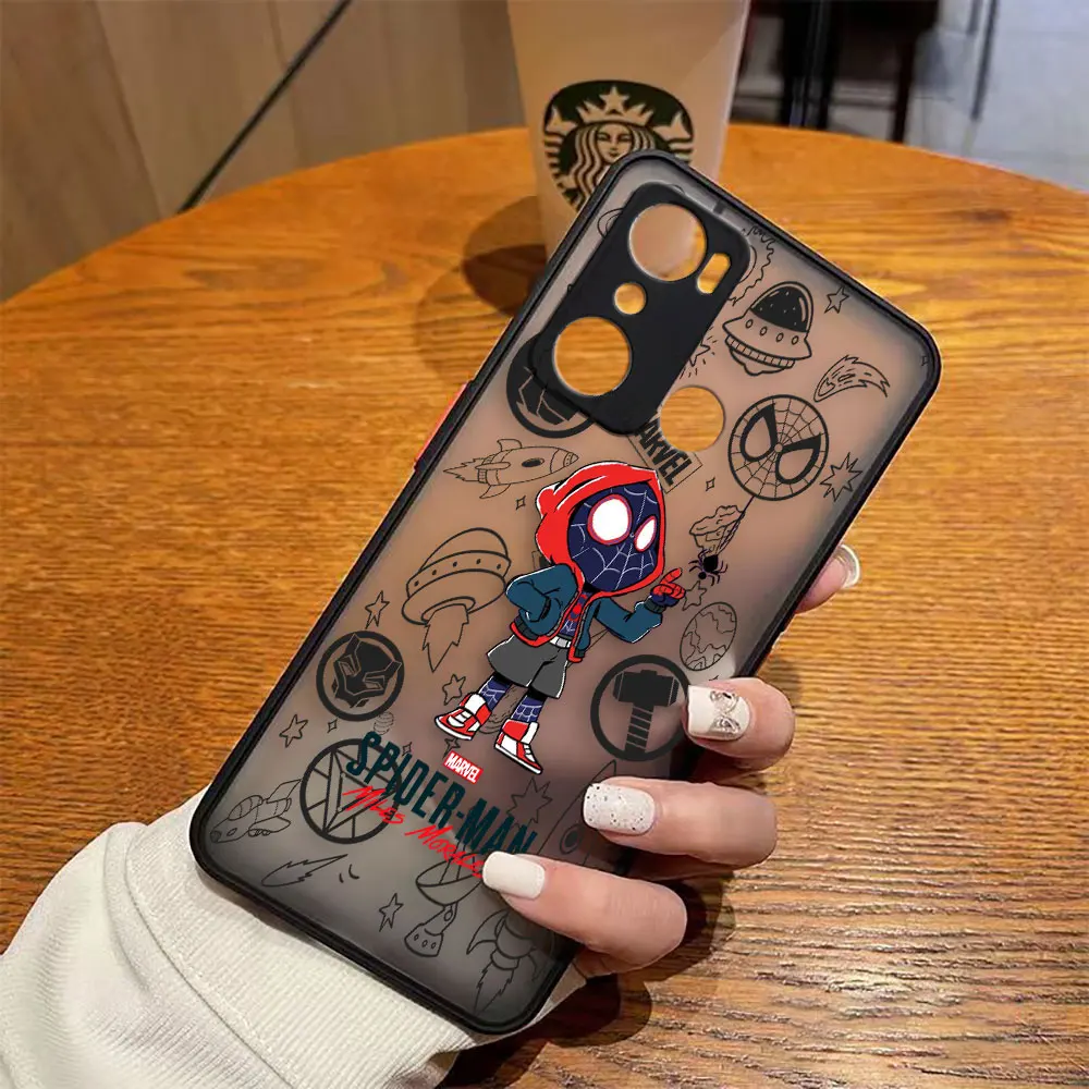 thumbnail image 1 of Funda mate para infinix HOT 20I 12 12I 11 11S 10 10I 10S PLAY 9 8 Pro POVA 3 CAMON 15 17P Funda Marvel Avengers Heroes Space, 1 of 5