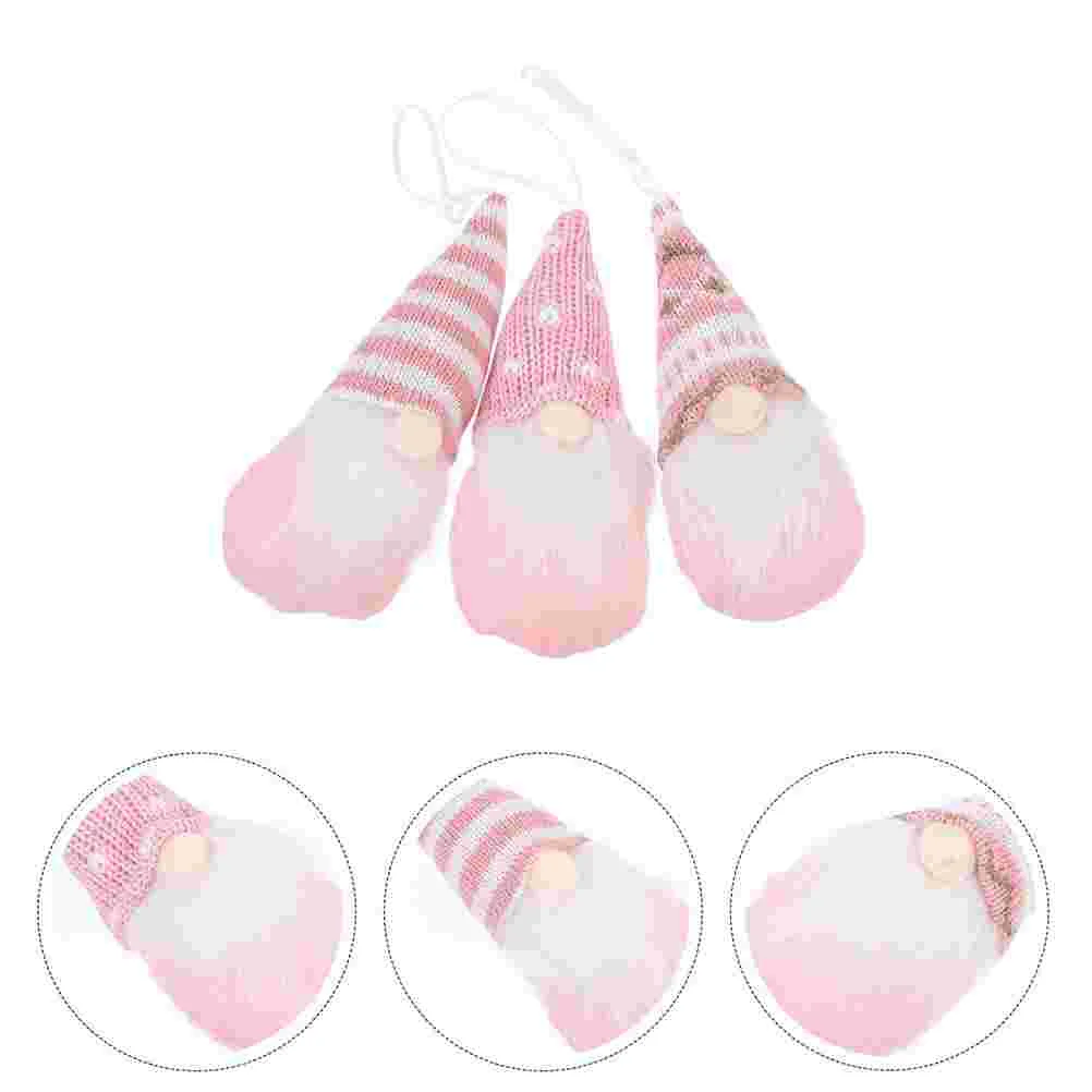 

6 Pcs Household Christmas Establish Santa Claus Hanging Gnomes Ornaments Cloth