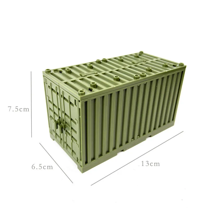 Military Container Model Model Building Blocks MOC Toys For Kids Transformable Technical Bricks Creative DIY Pretend Toys - 6