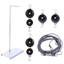 

1 Set Pulley Block Physics Experiments Holder Rope Machinery Pulley Block