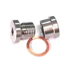 1PCS M12X1.25 Stainless Steel Inner Hexagon Plug And Nut Kit O2 Oxygen Sensor Nut Weld  Exhaust Stepped Bung 1