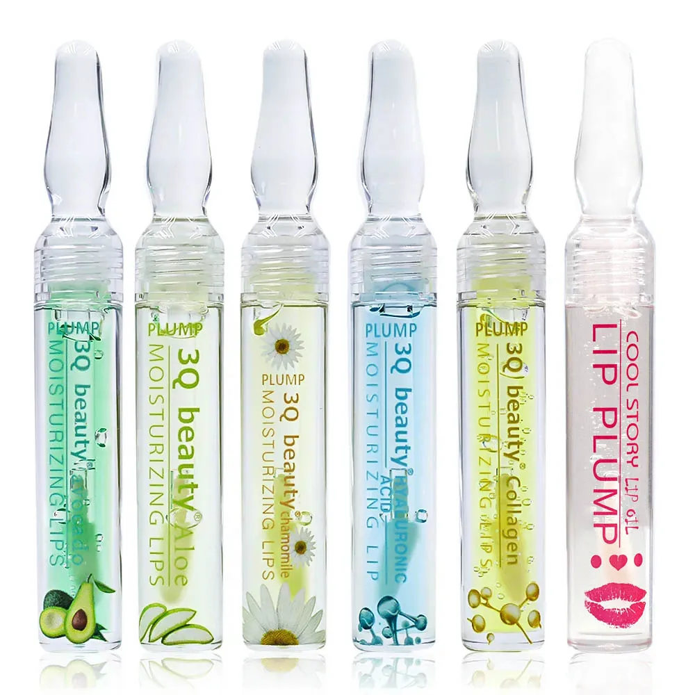 Hyaluronic Lip Gloss Clear Crystal Jelly Moisturizing Lip Oil Plumping Tint Reducing Lines Waterproof Balm Cosmetics lip balm,lip gloss,lip makeup,lip tint,lip oil,lip plumper