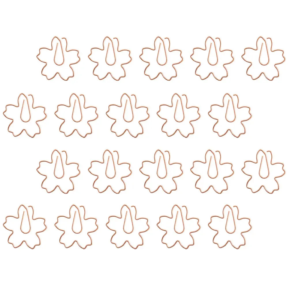 20Pcs 모양 북마크 클립 스테인레스 스틸 종이 클립 사무용품 재미 있은 사진 클램프 노트 홀더 메모 클램프