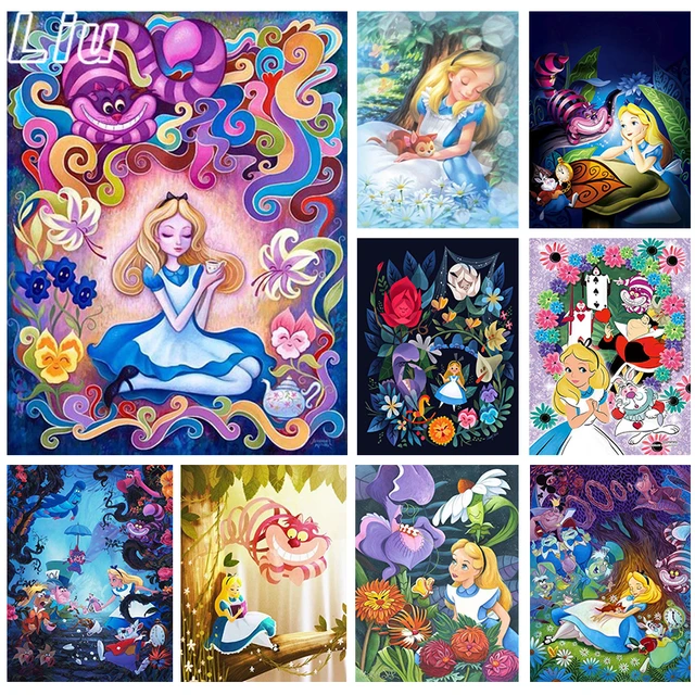 Cheap 5D Diamond Painting Cross Stitch Pattern Embroidery Alice In