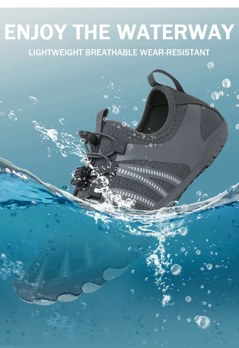 2025 New Pink Color Women Water Shoes Quick Dry Mens Size 36-47 Barefoot Beach Sandals Upstream Aqua Shoes Fitness Sneakers