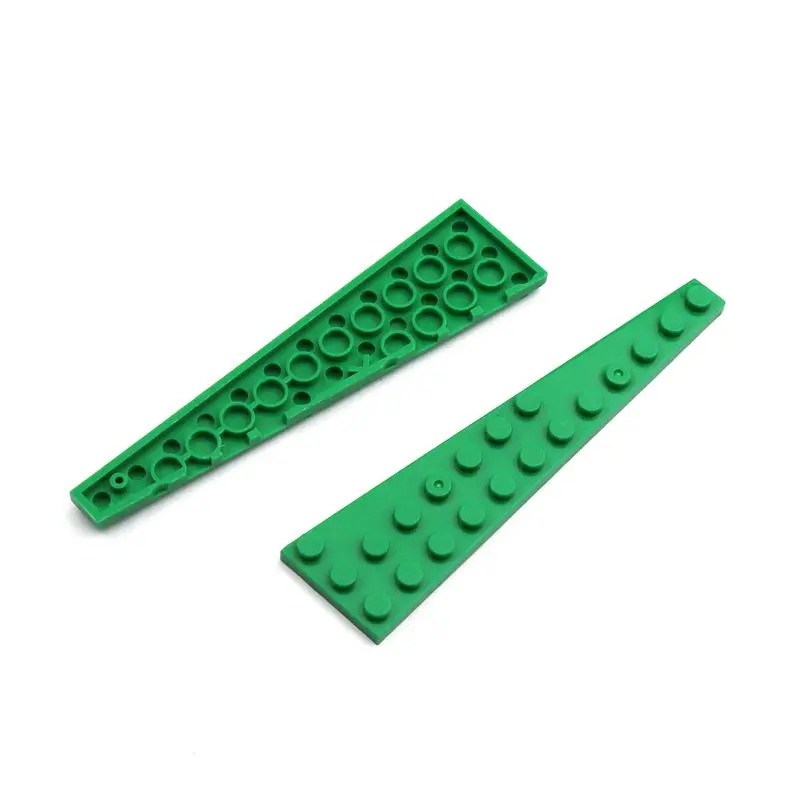 10-Piece Wedge Plate Set for DIY Creative Building Blocks and Kids' Puzzle Toys