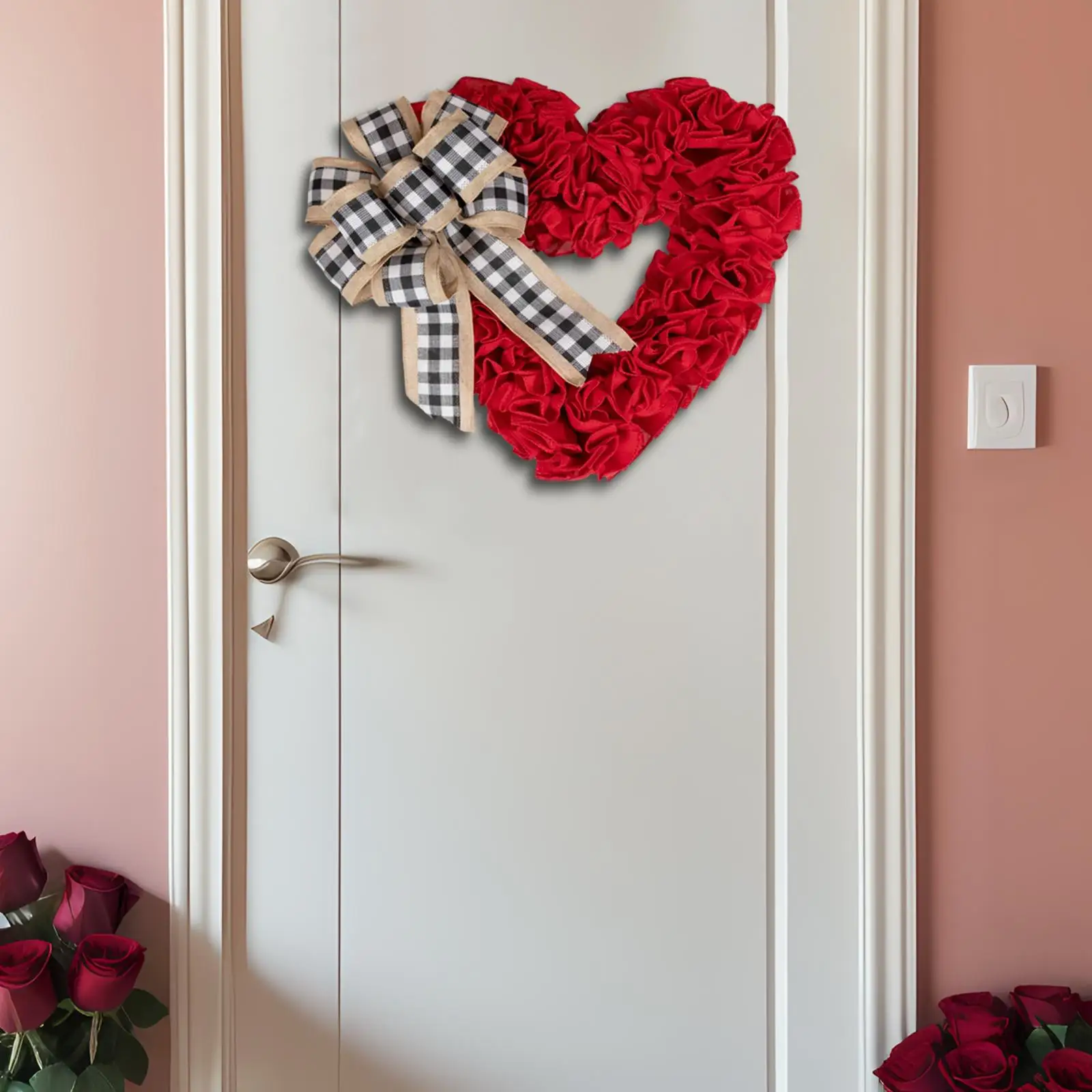 Buon San Valentino Appeso Segno Amore Placca Da Parete Panno Decorazioni Di San Valentino Per La Porta D'Ingresso Famiglia Parenti Amici