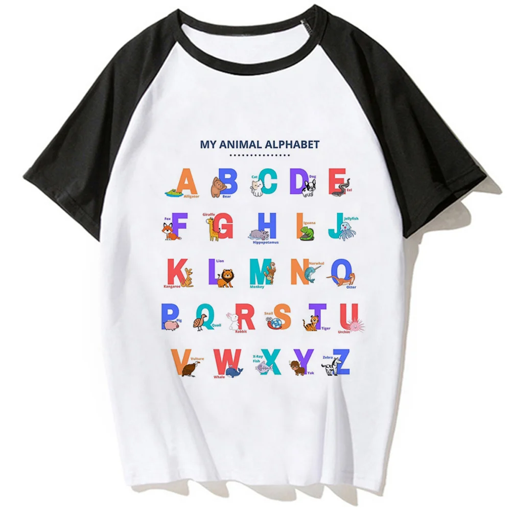 

Alphabet Tee men summer harajuku designer top boy designer 2000s clothing