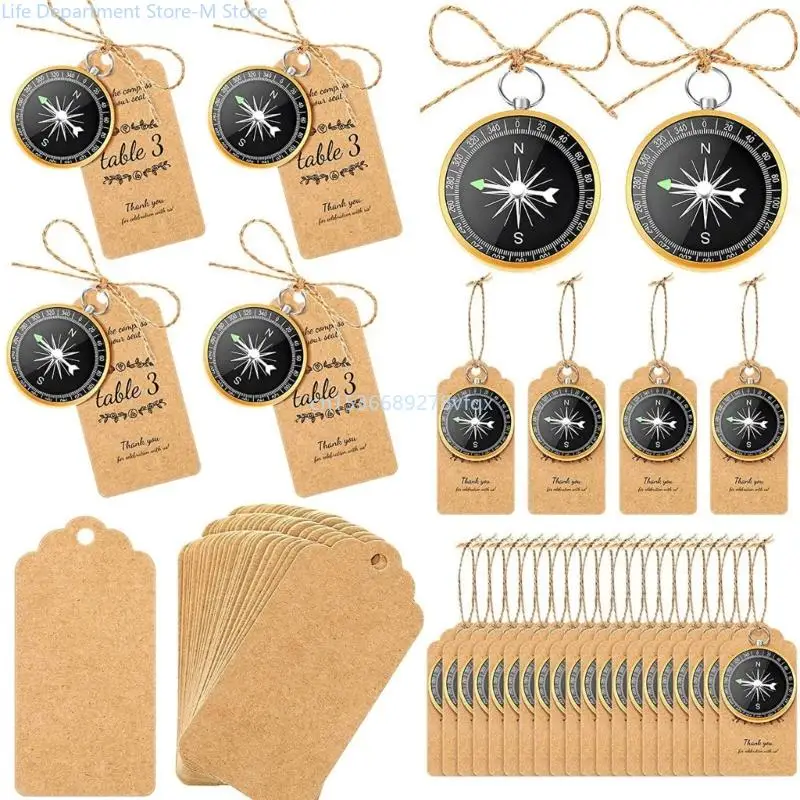

50pcs Karft Paper Tag Wedding for Guest Travel Themed Party Decor