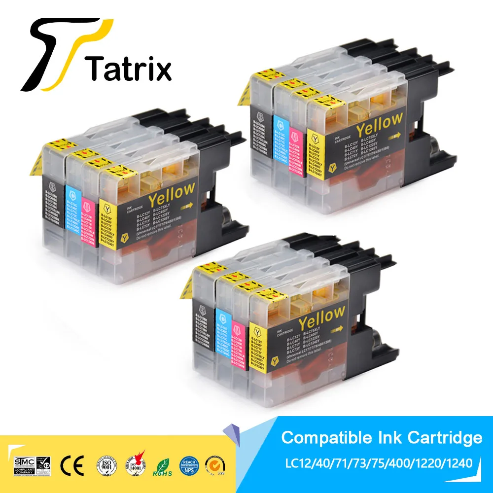Tatrix Avec Puce LC223 LC221 Cartouche D'encre Compatible Pour Brother  MFC-J4420DW/J4620DW/J4625DW/J480DW/J680DW/J880DW Imprimante - AliExpress