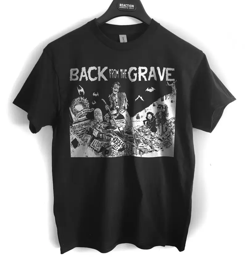 

Back from the Grave T shirt screen print short sleeve black garage punk