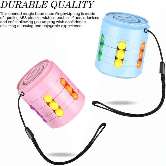 Cans Magic Bean Cube Fingertip Toys Spinner Bean Cubes Reliever Stress Toys Magic Beans Rotating Bean Sensory Toys Trend 3