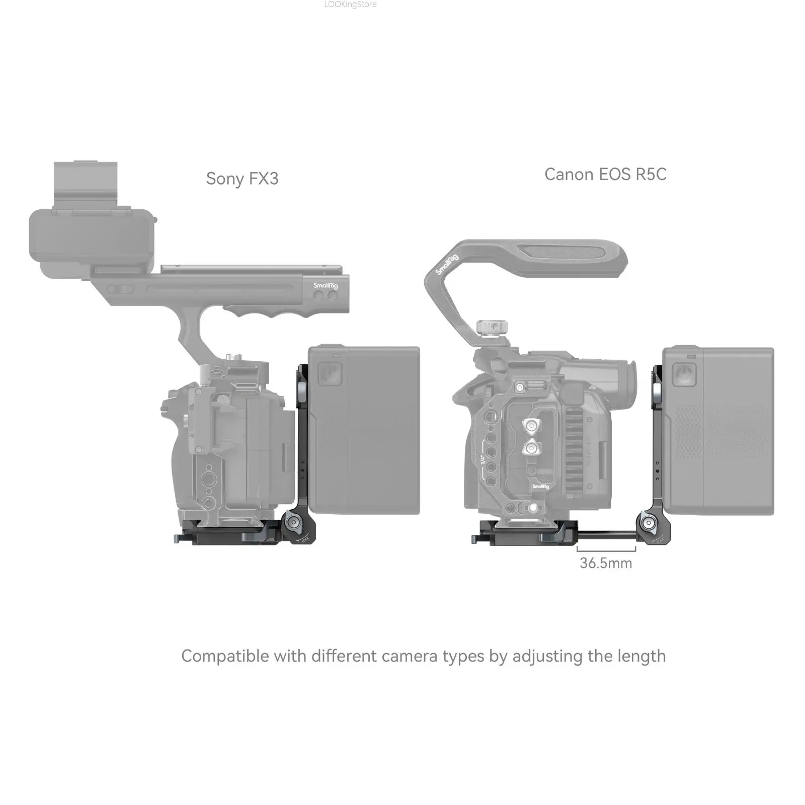 SmallRig VB50 VB99 VB155 미니 V 마운트 배터리 4505용 미러리스 DSLR 카메라용 SmallRig V-마운트 배터리 마운트 플레이트