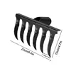 Leaf Rakes for Lawns Heavy Duty Garden Rake Lawn Tools Thatch Rake Dethatcher Rake Metal Garden Hoe Gardening Rake for Loosening 6
