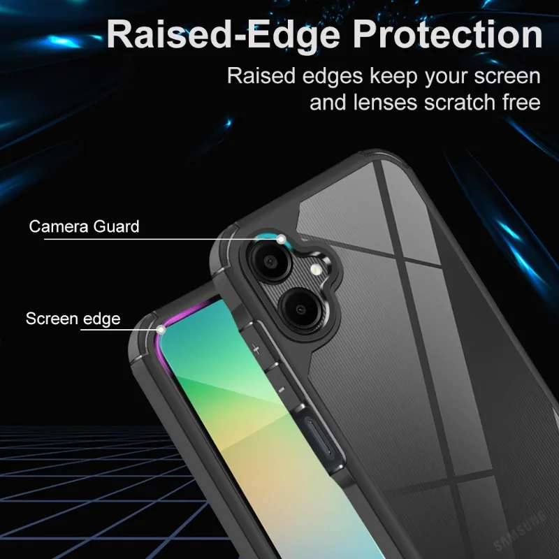 Hybrid Bumper Shockproof Clear Acrylic Phone Case Cover