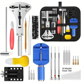 147 pz/set Orologiaio Riparazione di Orologi Kit di Strumenti di Riparazione, Set di Barre di Rimozione della Cassa, Strumento di Orologio di Marca Convenienza