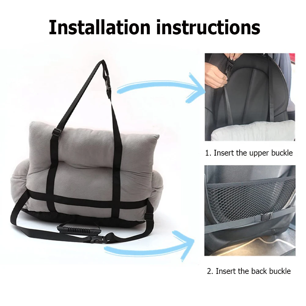 

Portable Pet Dog Carrier Car Waterproof Anti Slip Pet Seat Dogs Folding Hammock Cover Safe Carry Transportation Dog Accessary