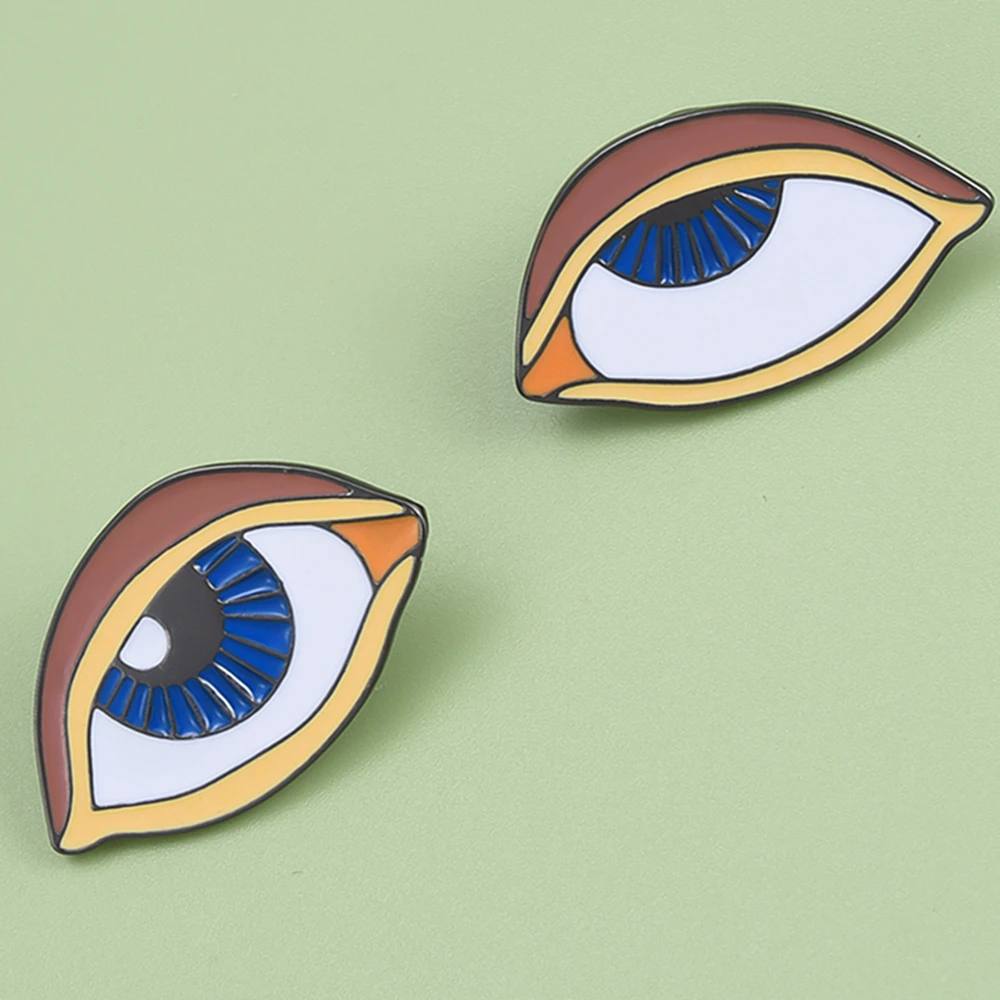 Catuni Funny Eyes Pin Spilla Smaltata Eye Roll Accessori Per Badge Zaino Con Risvolto Senza Parole Per Donne Ragazze Uomini