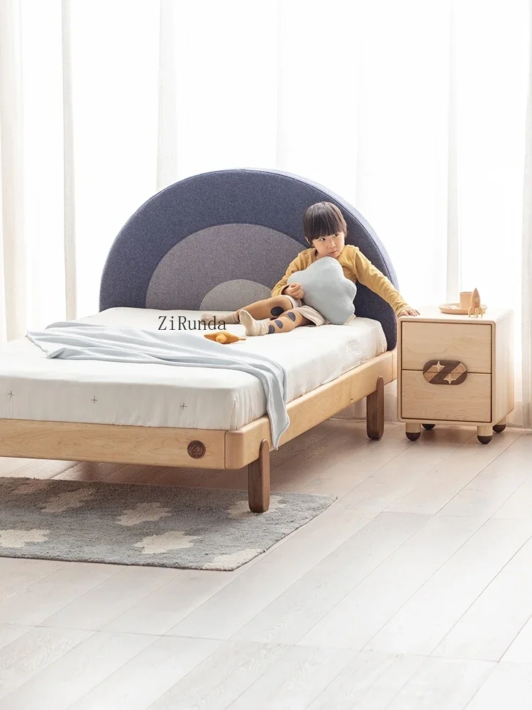 1Starry sky bedside table, double drawer children's simple locker