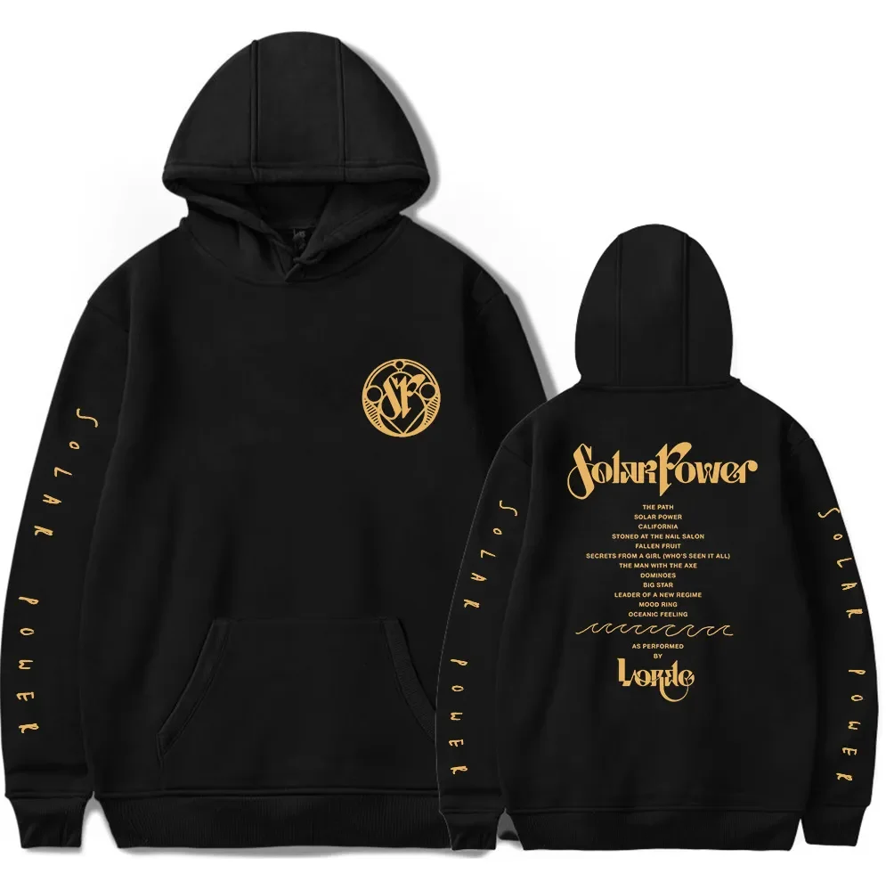 

Lorde Merch SOLAR POWER TOUR Hoodie Daily Winter Hoodies Casual Funny Style Streetwear Printed Pullovers Sweatshirt Streetwear