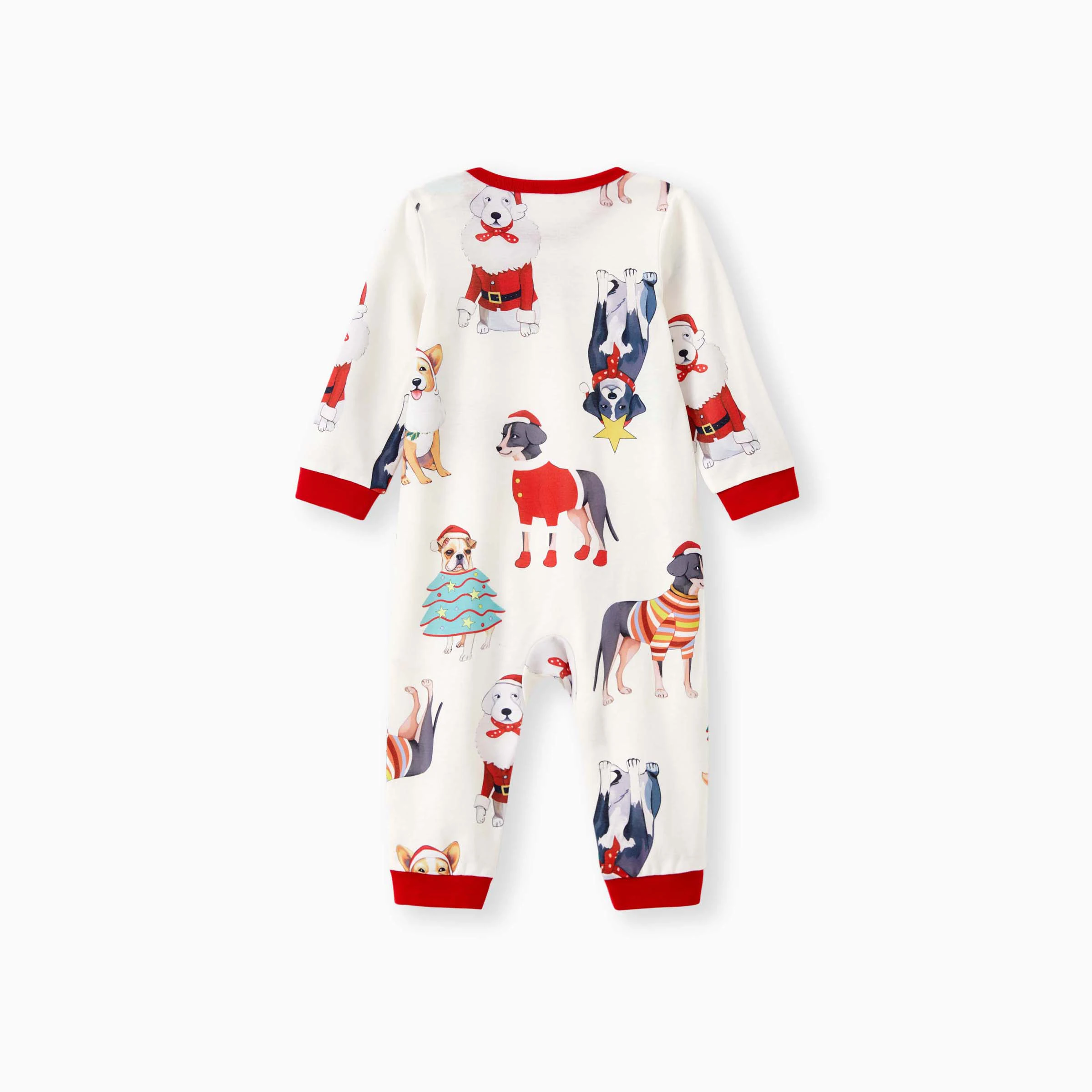 thumbnail image 5 of Conjuntos navideños PatPat Pijamas familiares a juego Lindos perros navideños con collar Vacaciones, 5 of 5