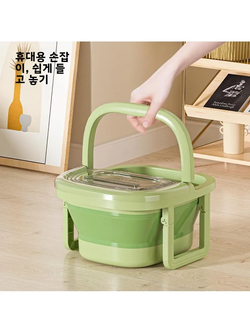 두꺼운 바닥의 발 담금 욕조, 무릎 높이까지 커버가 있는 발목까지 닿는 가정용 발 담금통, 개인 위생을 위한 플라스틱 소재