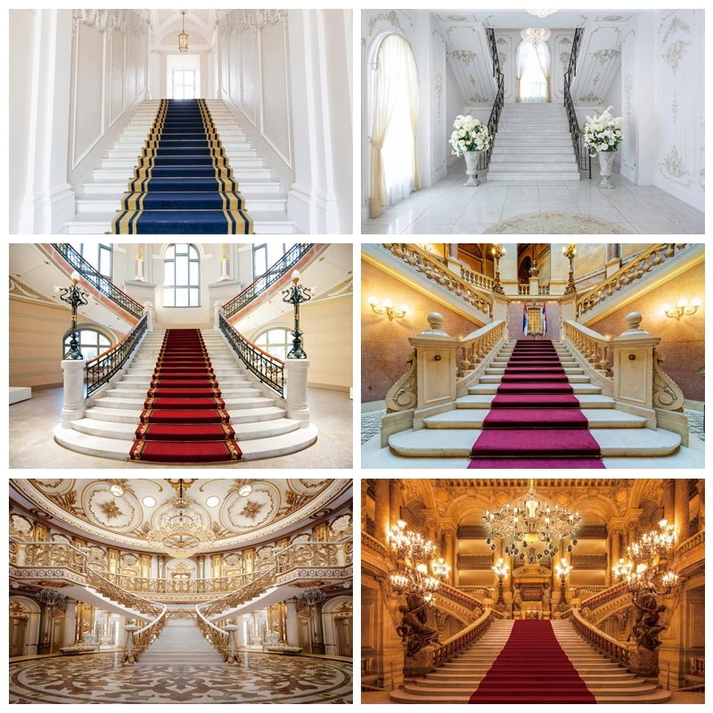 

Luxury Castle Palace Church Photography Backdrop Wedding Adult Birthday Decor Background Photographic Photophone Photo Studio